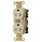 Hubbell Wiring Device-Kellems Duplex Straight Blade Receptacle, 5-20R, 20 A, 125V AC, 2 Pole, 3 Wire, Flush Mount, Grounded HBL5362ITR - alternate 1